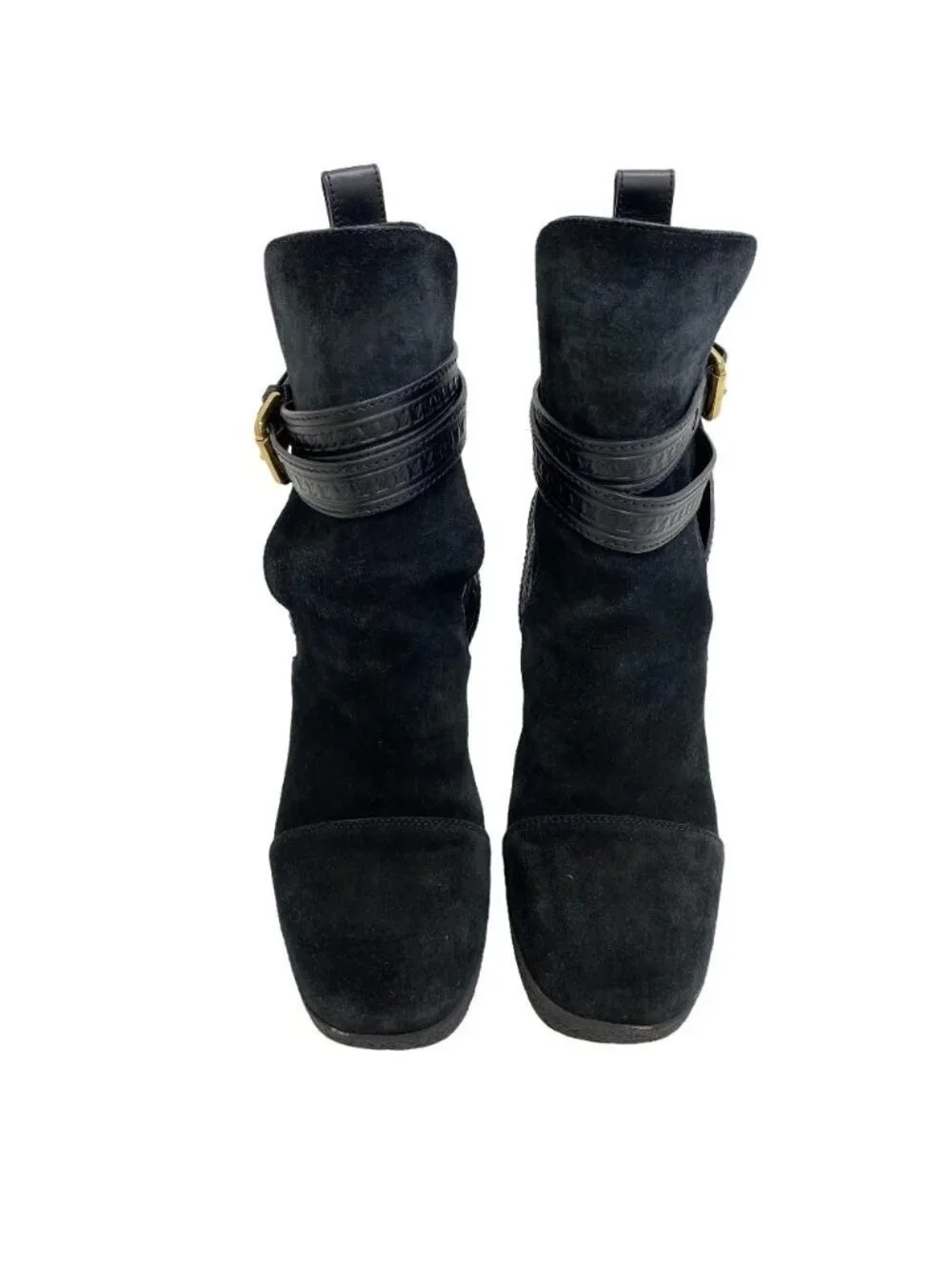 Louis Vuitton Suede Boots Black - Picture 2 of 8
